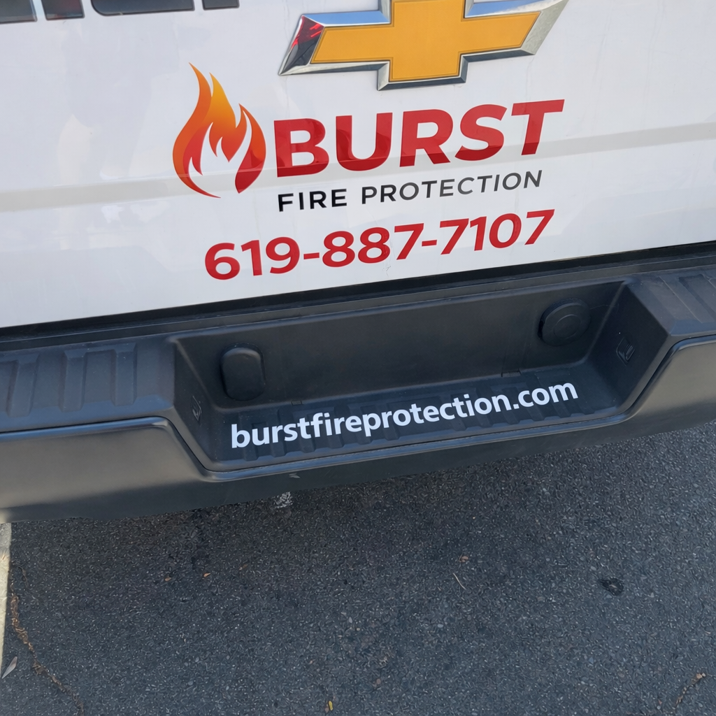 Burst truck branding